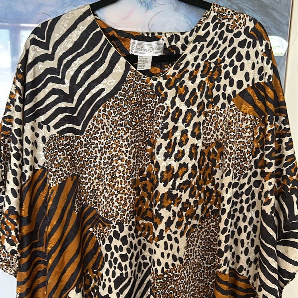 Vintage animal print caftan